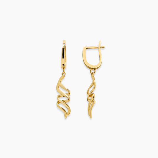 Layla Golden Waves Earring