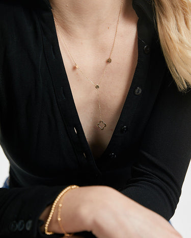 Clover Drop Necklace