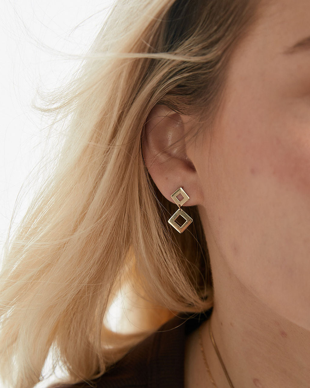 Geometric Grace Studs